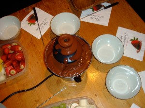 Chocolade Fondue