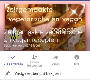 Plantaardige Facebook groep