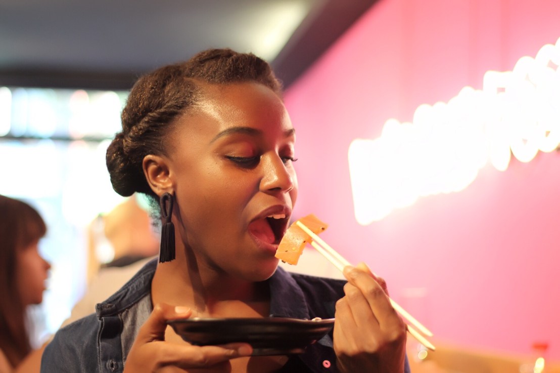 Vegan sashimi tasting